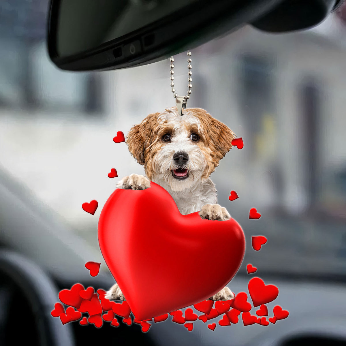 Havanese dog Heart Ornament