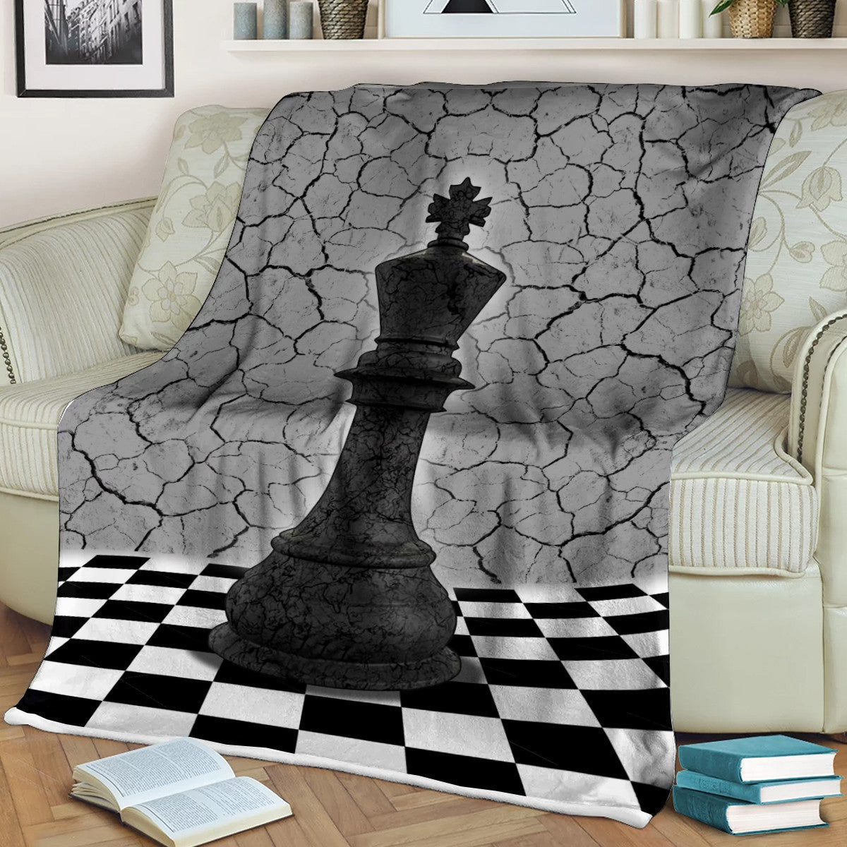 King Chess Fleece Blanket