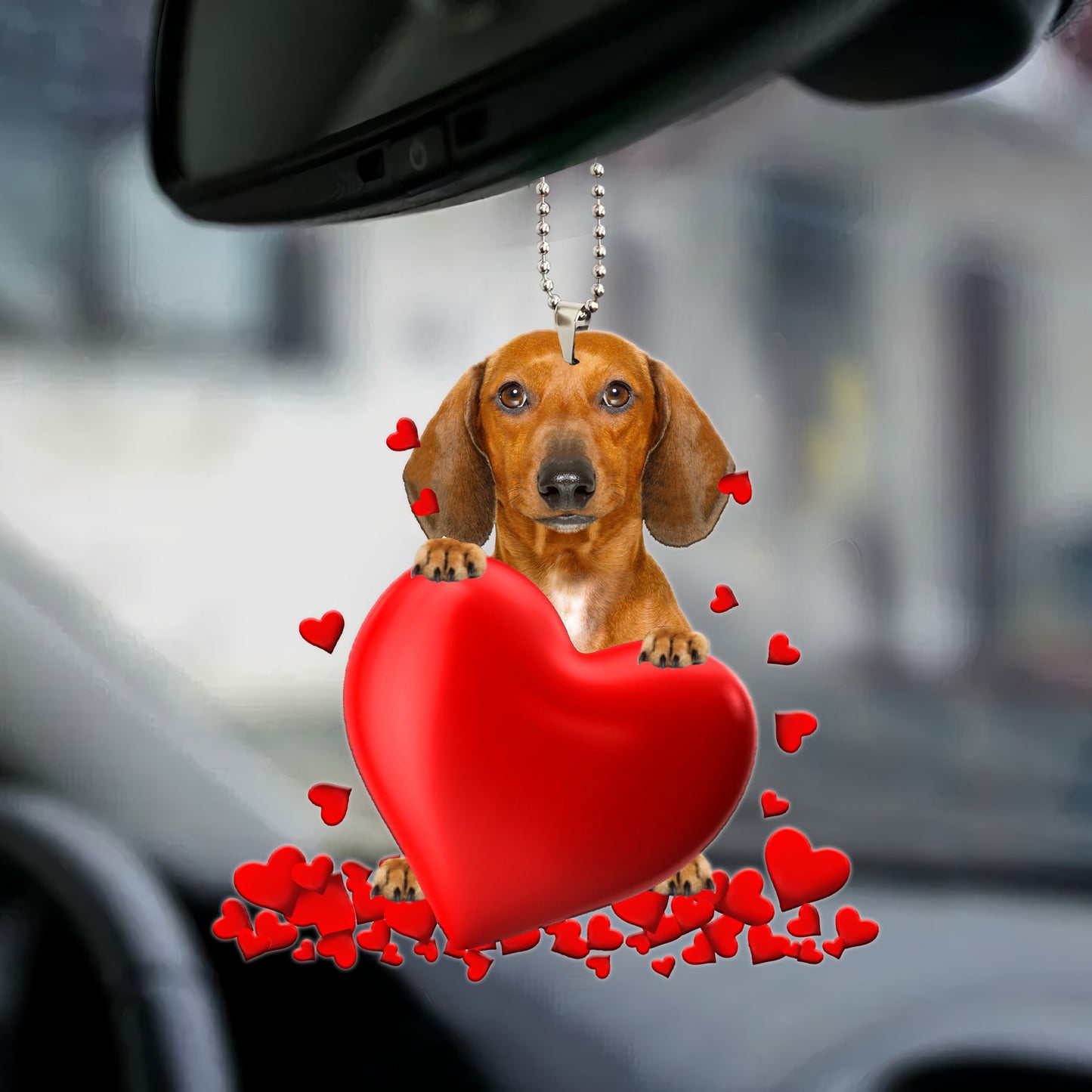Dachshund Heart Ornament
