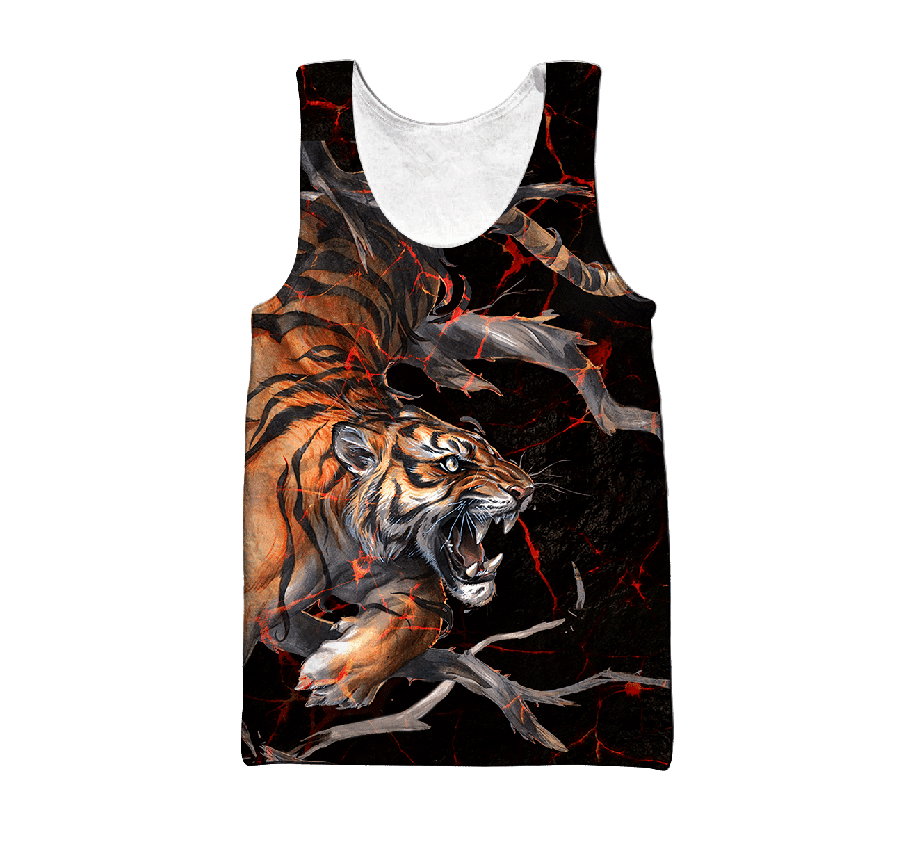 Tiger Angry Tattoo All Over Printed Unisex Shirt