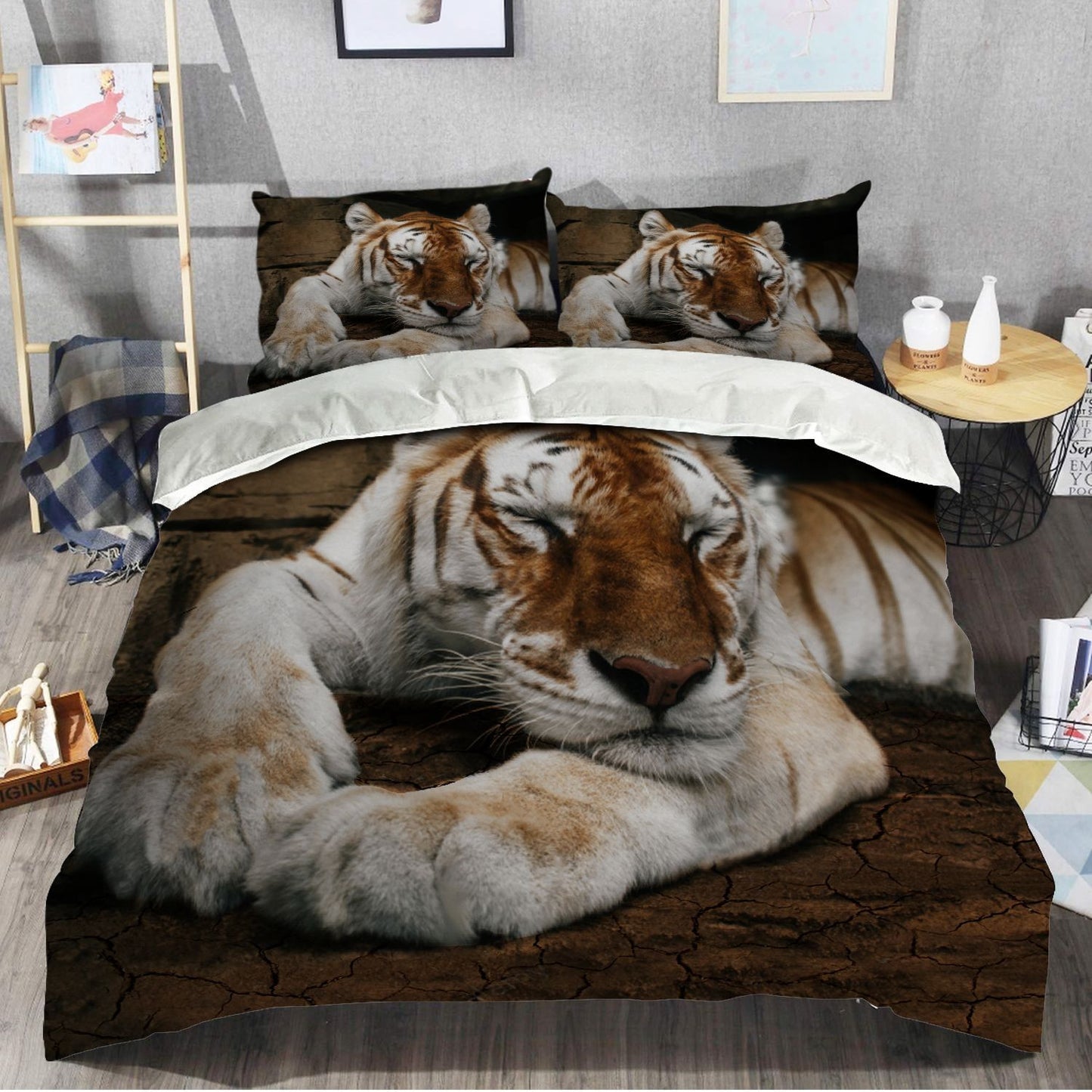 Tiger Sleep All Over Printed Bedding Set