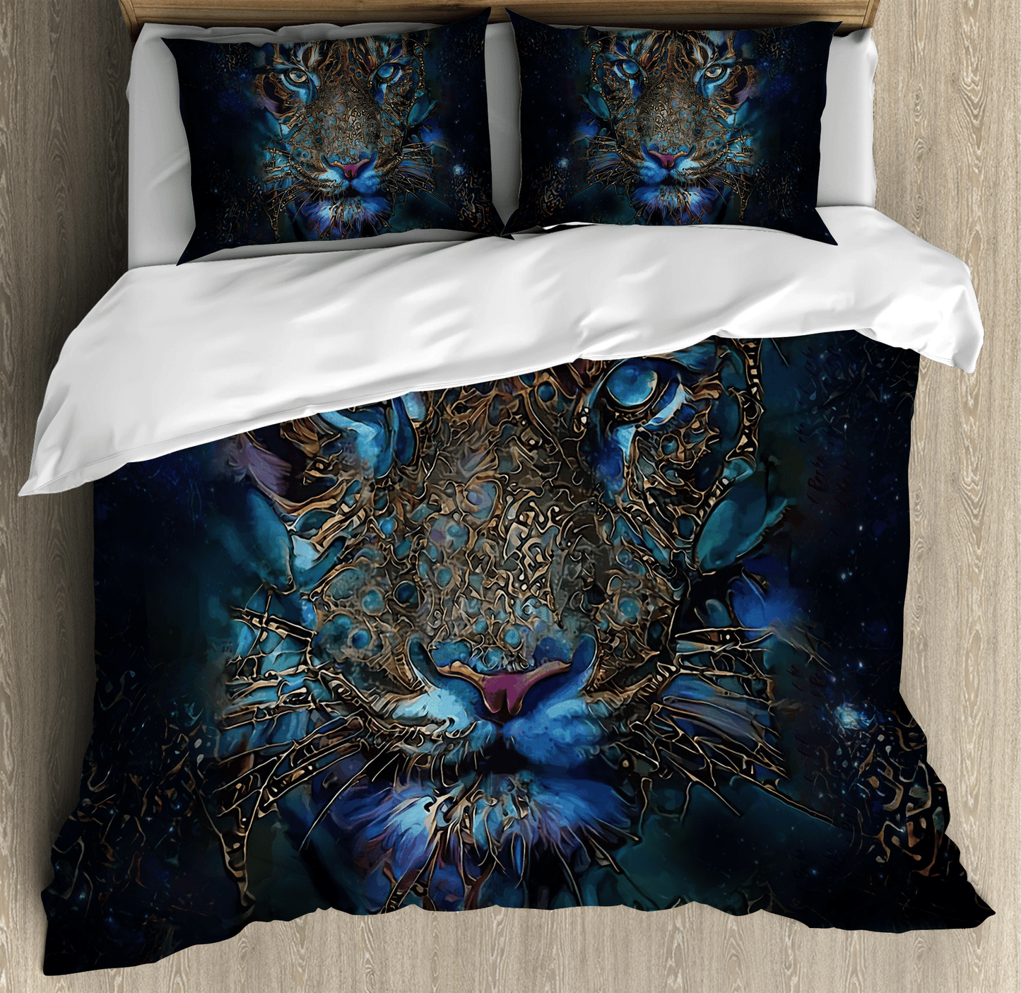 Tiger Face Art Q2 All Over Printed Bedding Set