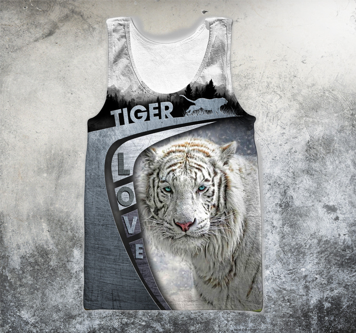 Love White Tiger 2 All Over Printed Unisex Shirt