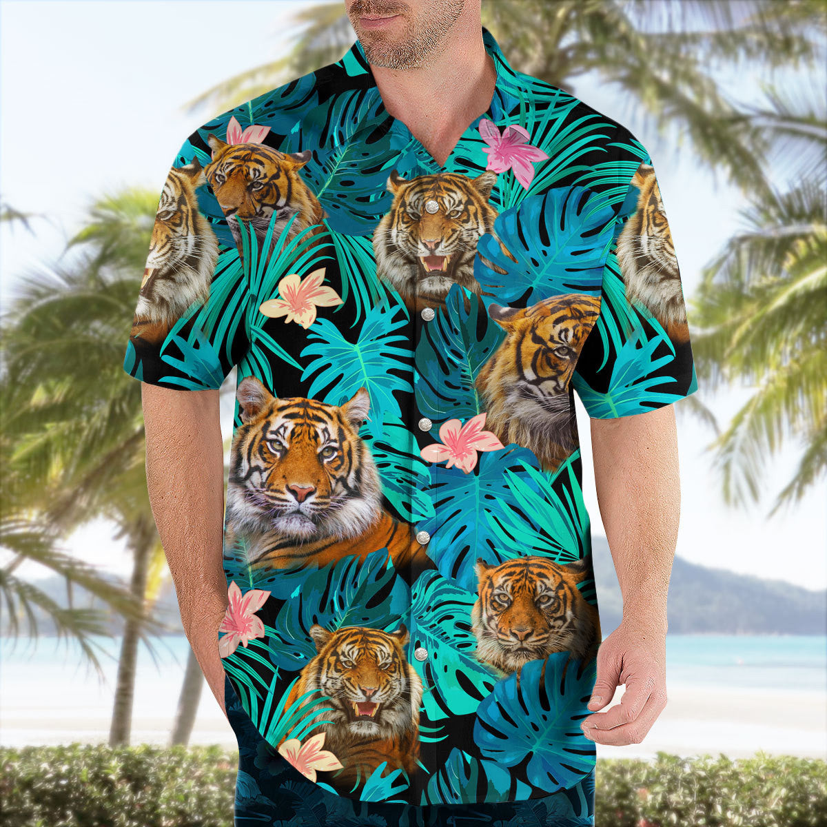 Tiger Tropical Hawaii Shirt