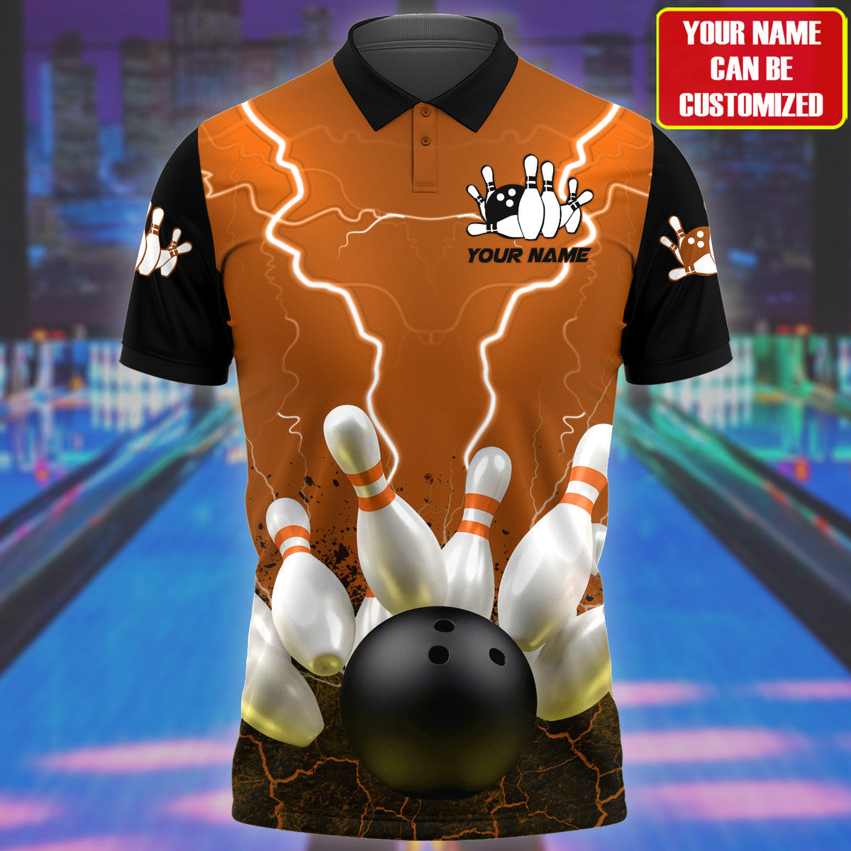 Personalized Name Bowling Player All Over Printed Unisex Shirt - LP14
