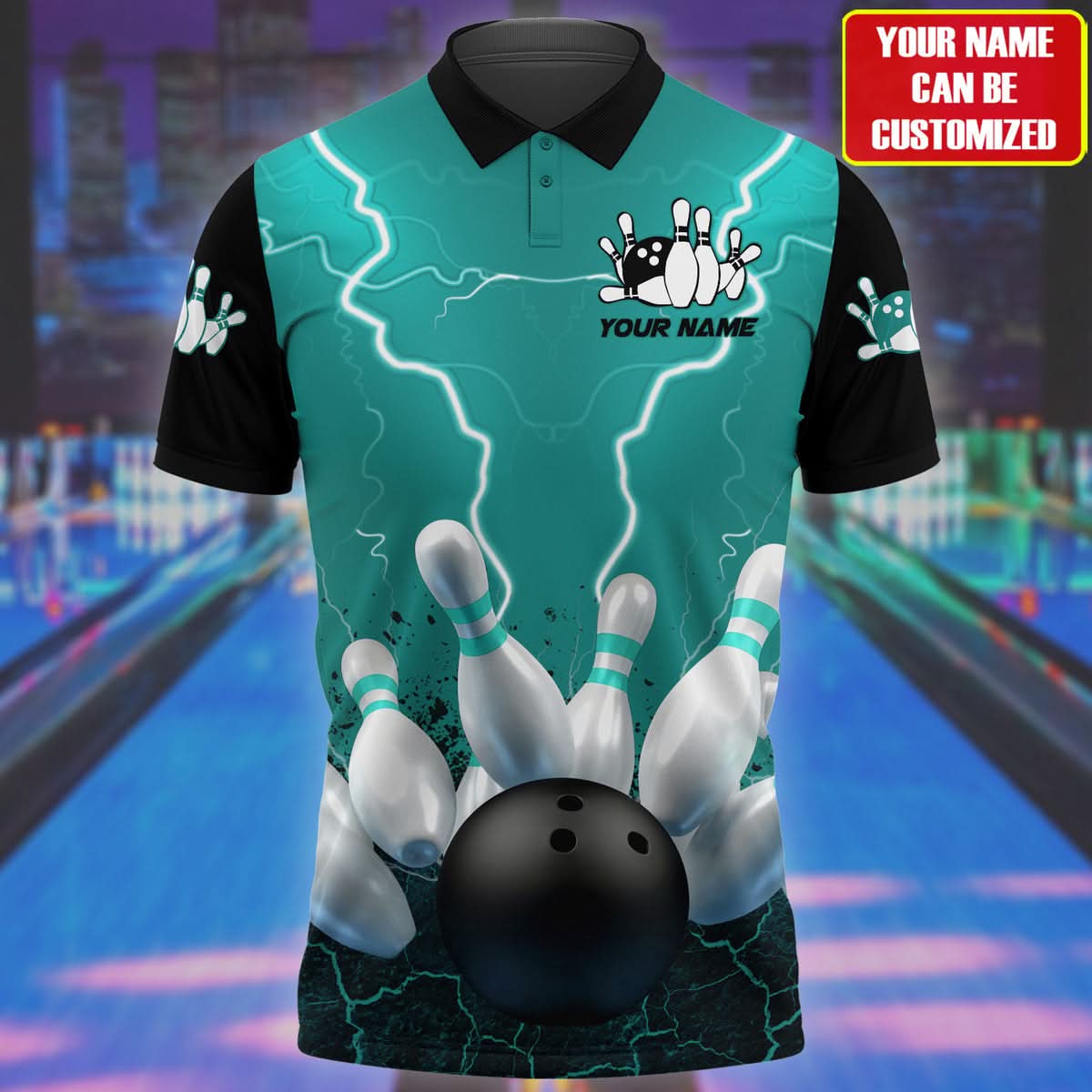Personalized Name Bowling Player All Over Printed Unisex Shirt - LP17