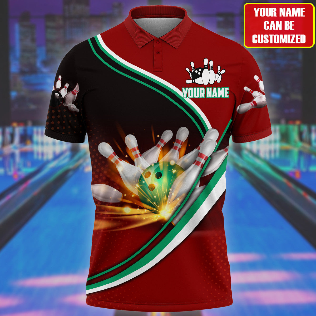 Personalized Name Bowling Q19 All Over Printed Unisex Shirt