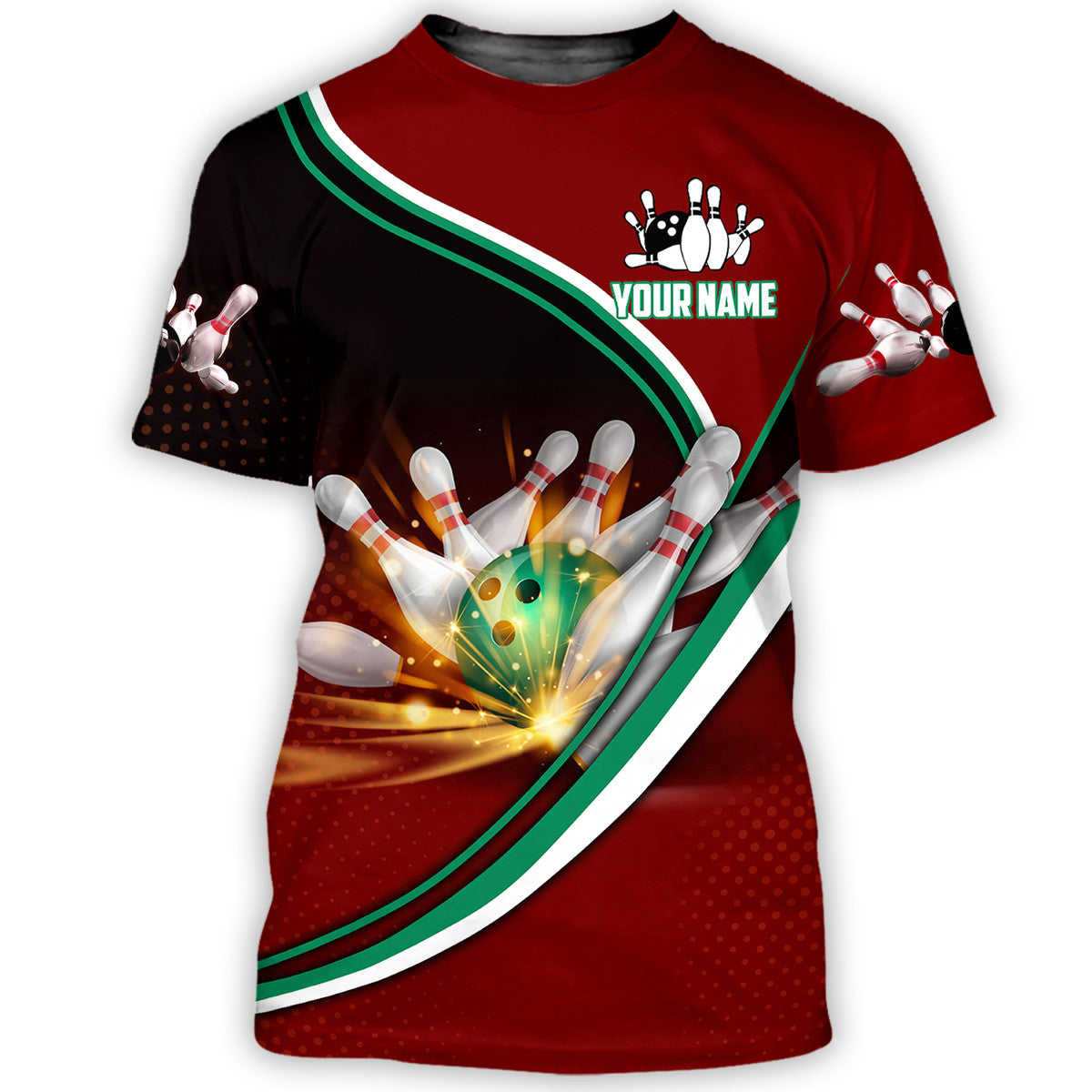Personalized Name Bowling Q19 All Over Printed Unisex Shirt