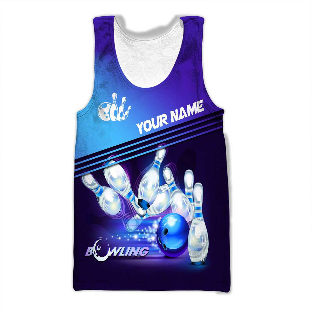 Personalized Name Bowling Q20 All Over Printed Unisex Shirt