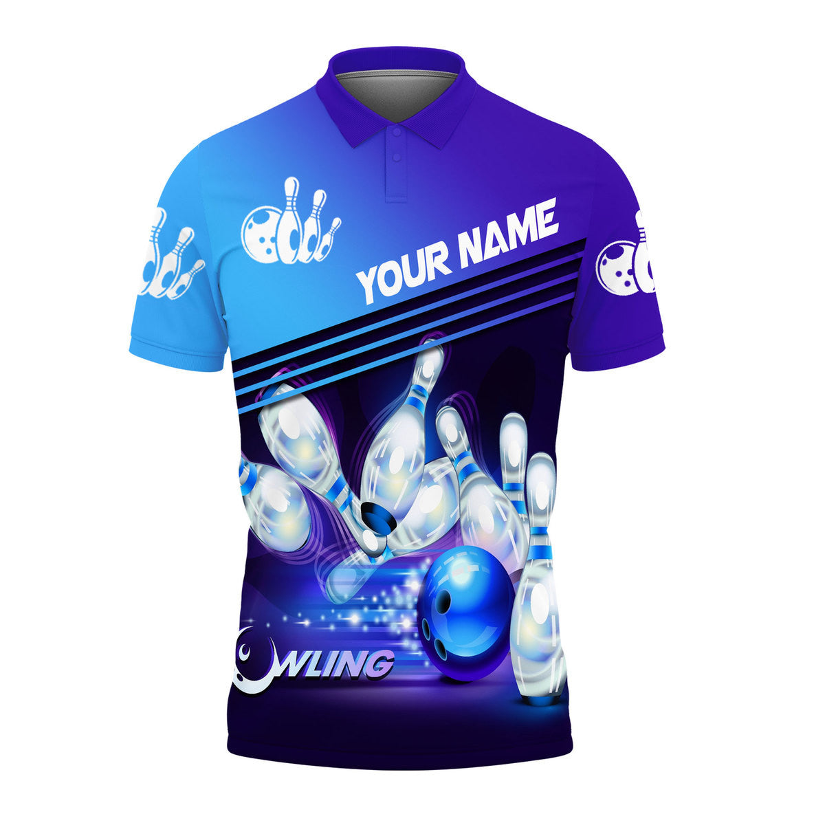 Personalized Name Bowling Q20 All Over Printed Unisex Shirt