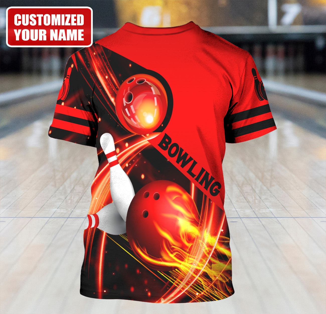 Personalized Name Bowling Q21 All Over Printed Unisex Shirt
