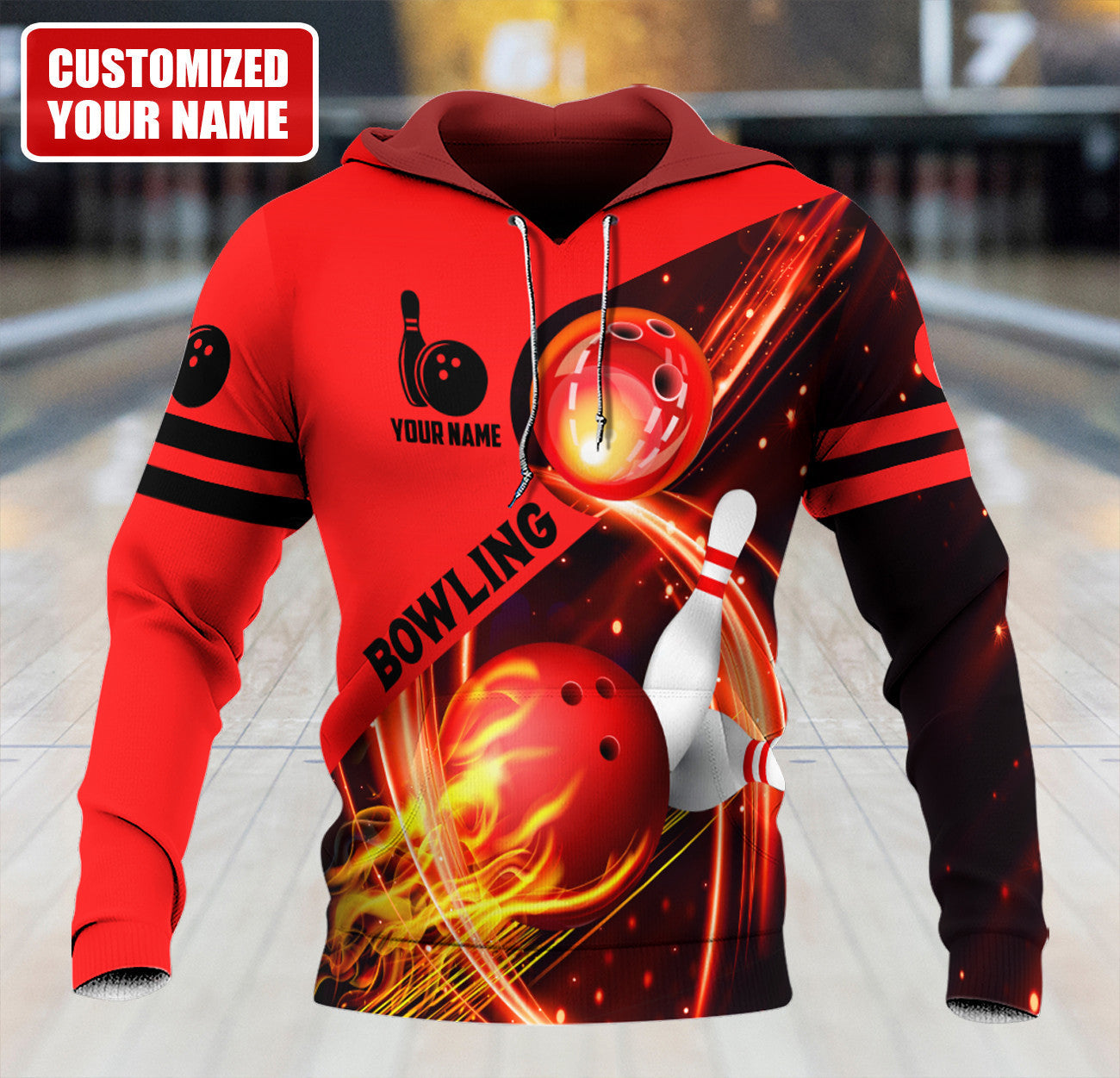 Personalized Name Bowling Q21 All Over Printed Unisex Shirt