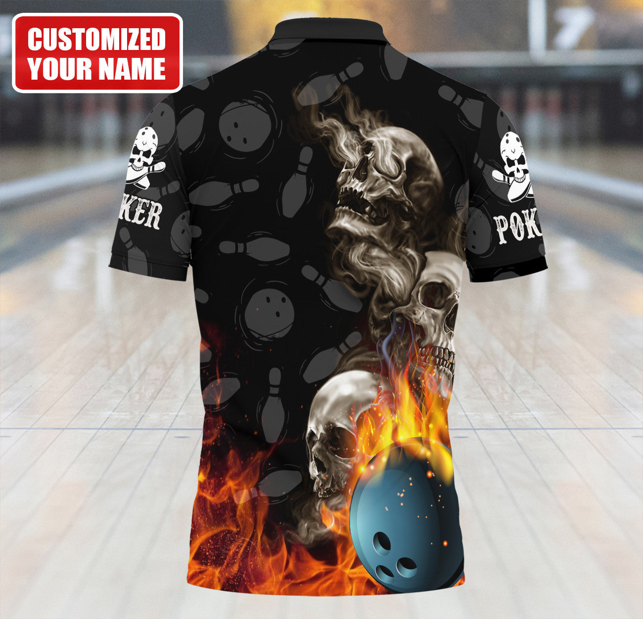 Personalized Name Bowling Q25 All Over Printed Unisex Shirt