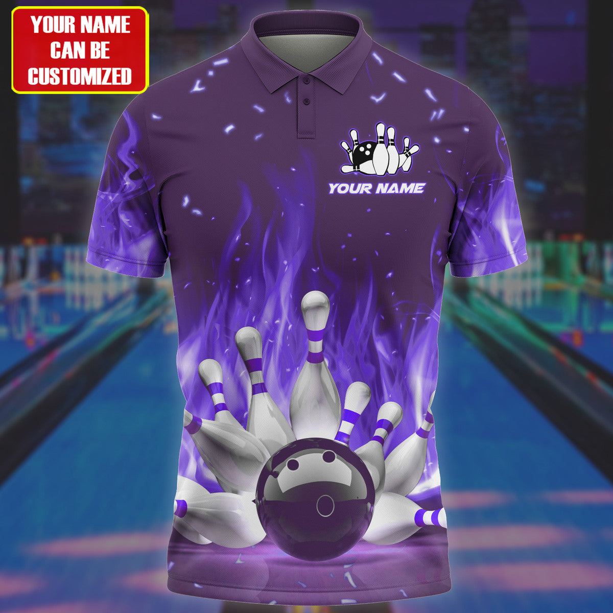 Personalized Name Bowling Q27 All Over Printed Unisex Shirt