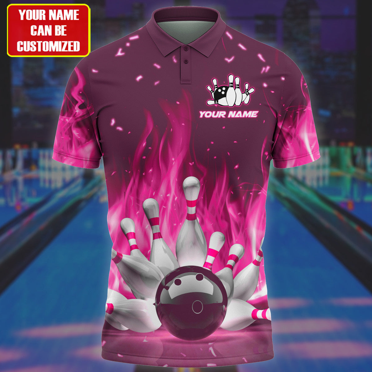 Personalized Name Bowling Q31 All Over Printed Unisex Shirt
