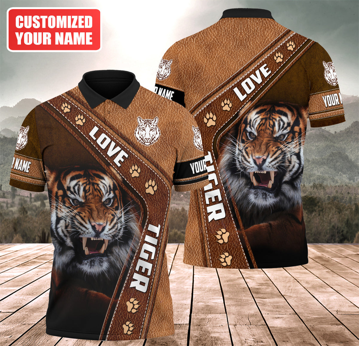 Personalized Name Tiger 9 All Over Printed Unisex Shirt