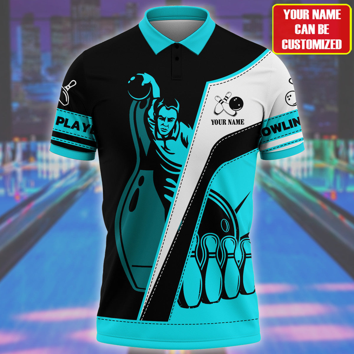 Personalized Name Bowling Q69 All Over Printed Unisex Shirt