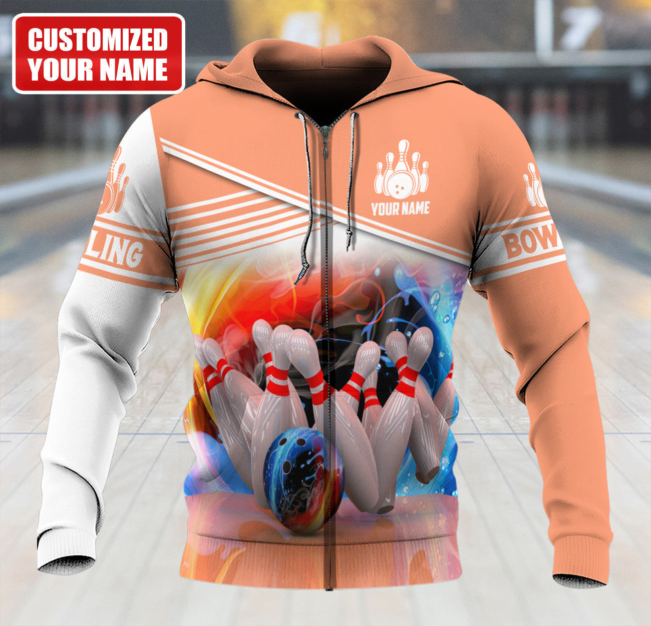 Personalized Name Bowling Q72 All Over Printed Unisex Shirt Q300501