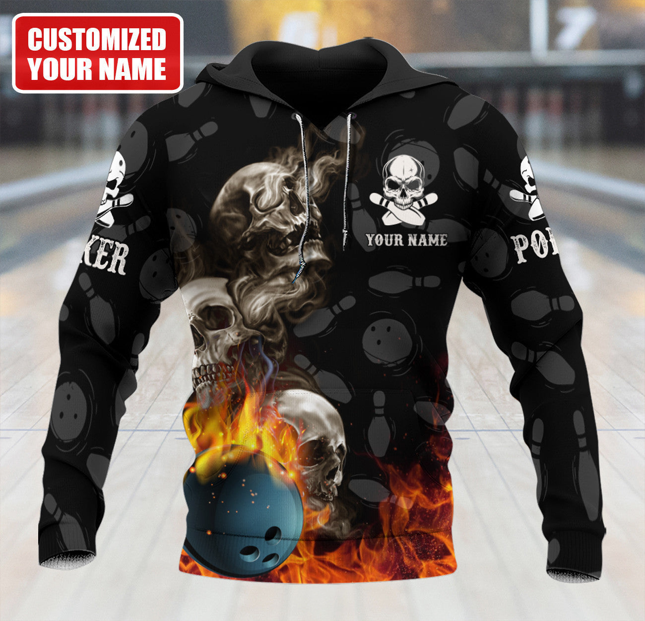 Personalized Name Bowling Q25 All Over Printed Unisex Shirt