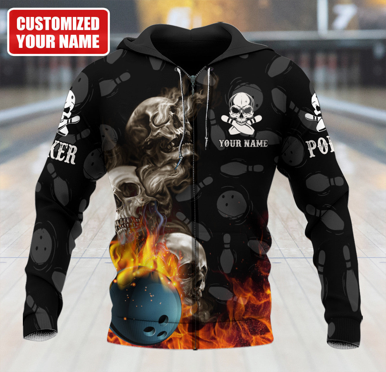 Personalized Name Bowling Q25 All Over Printed Unisex Shirt