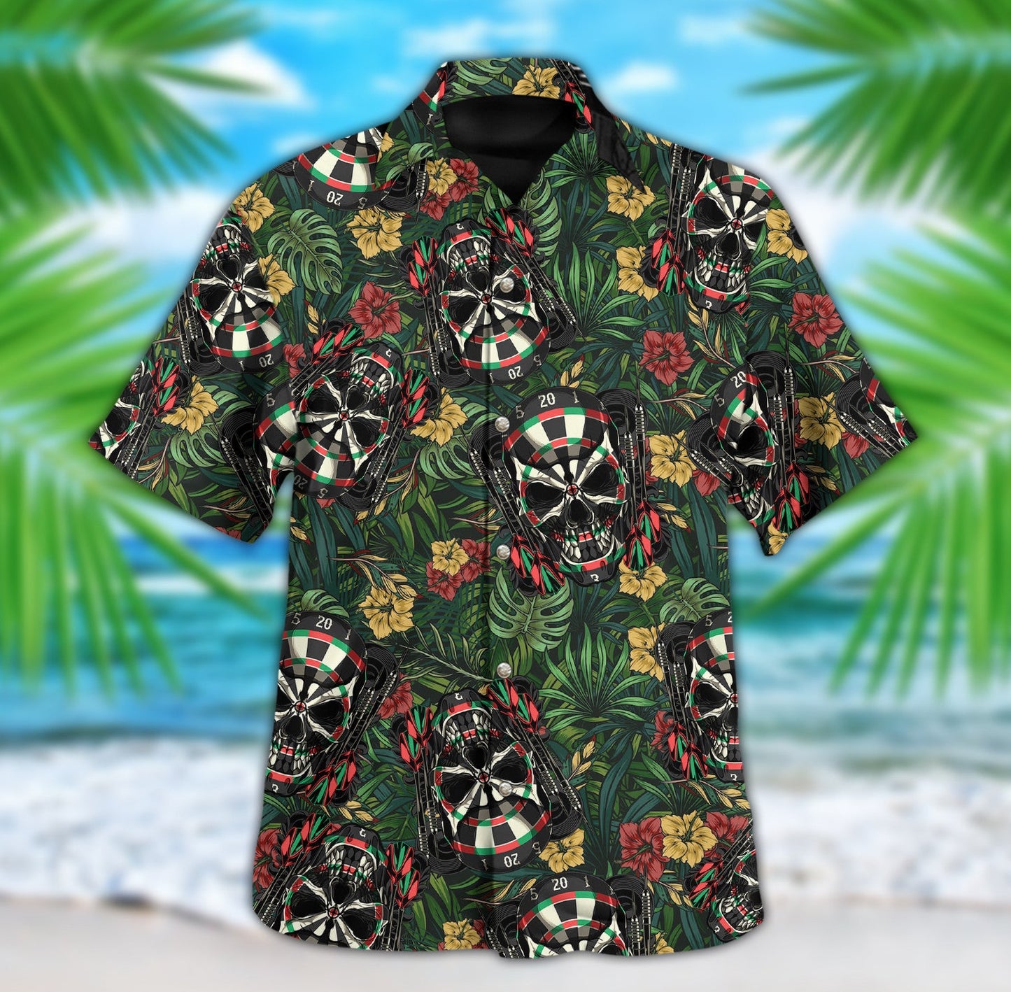 Skull Darts Hawaii Shirt Q140910