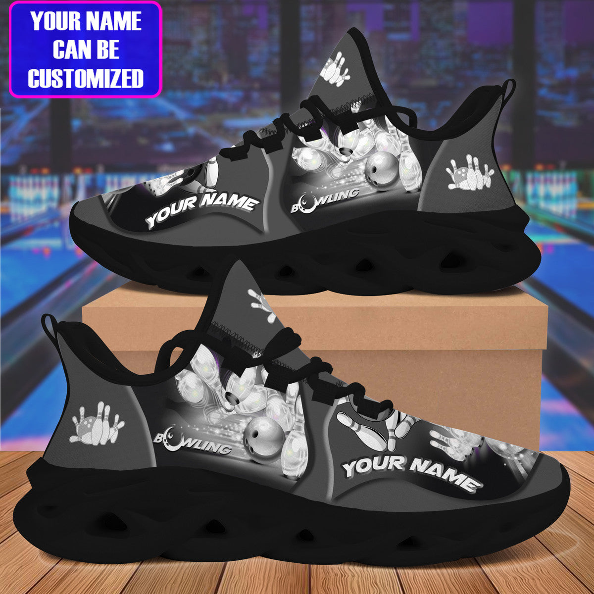Bowling QN Black Version Custom Sneaker Q010601