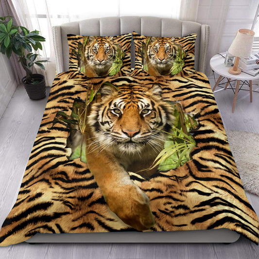 Cool Tiger Forest All Over Printed Bedding Set Q080201