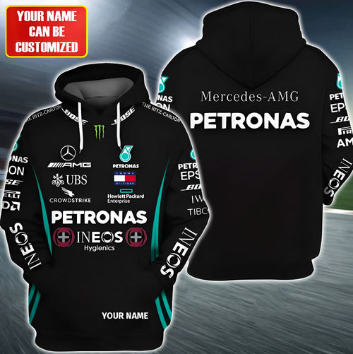 Merc AMG Racing All Over Printed Unisex Shirt Black