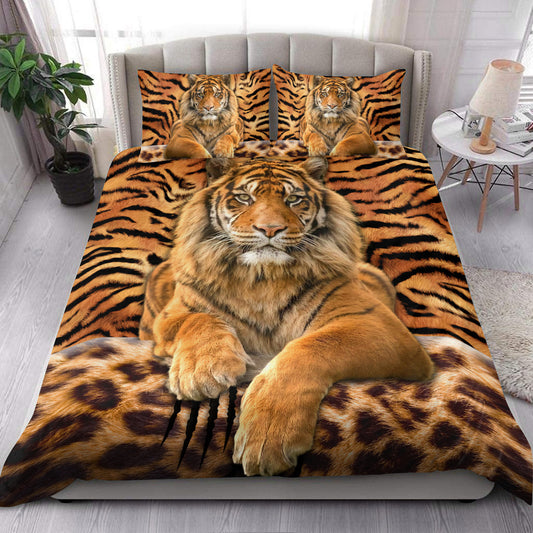 Cool Tiger Scratch All Over Printed Bedding Set Q130902
