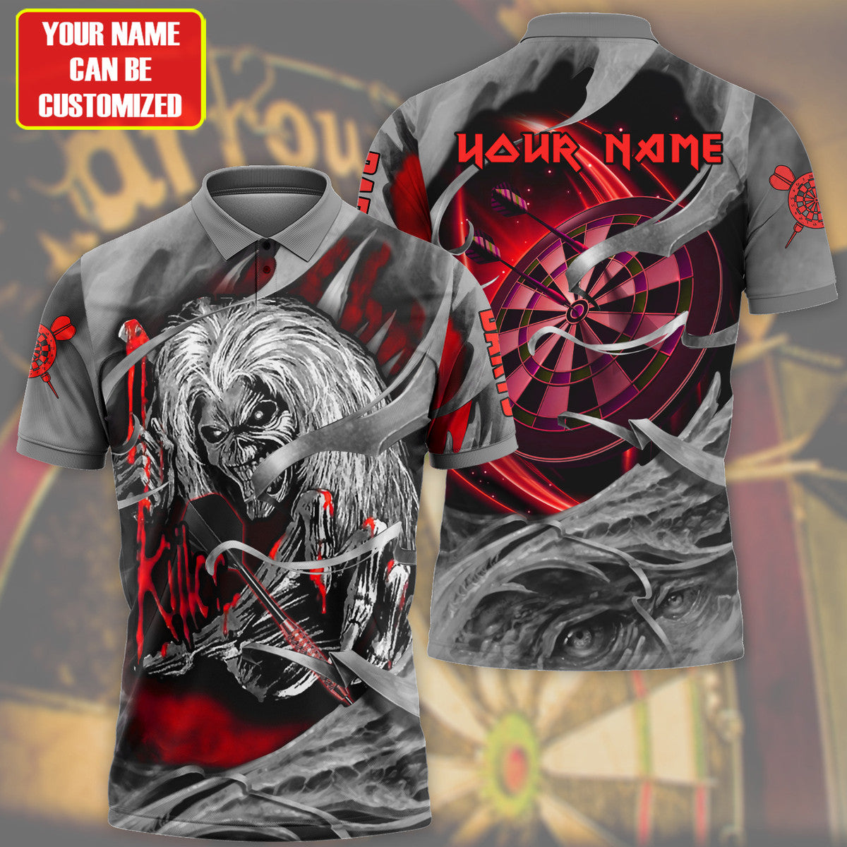 Personalized Red Ir KIllers Darts All Over Printed Unisex Shirt Q300907