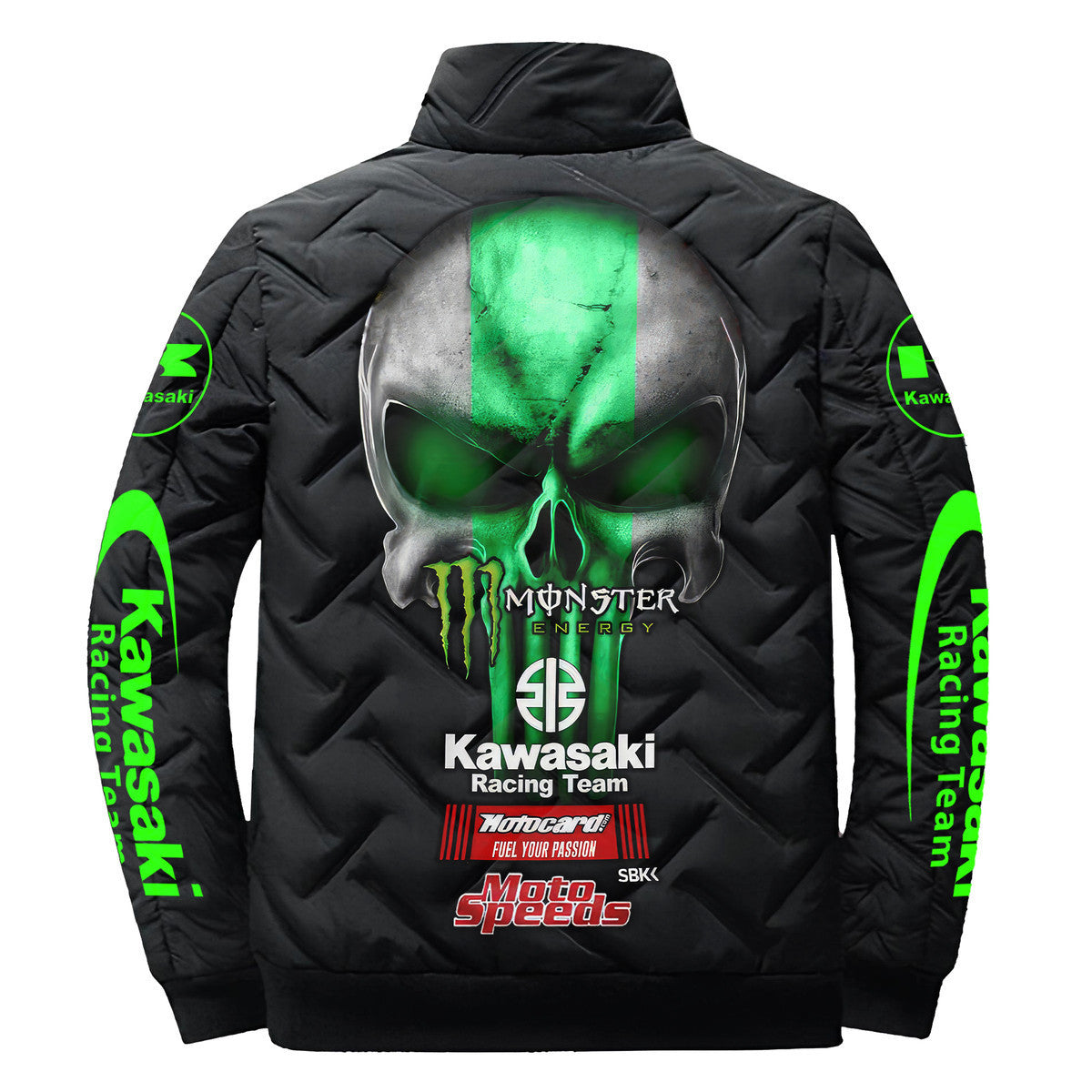 Skull Kw Racing Team Puffer Jacket Q131009