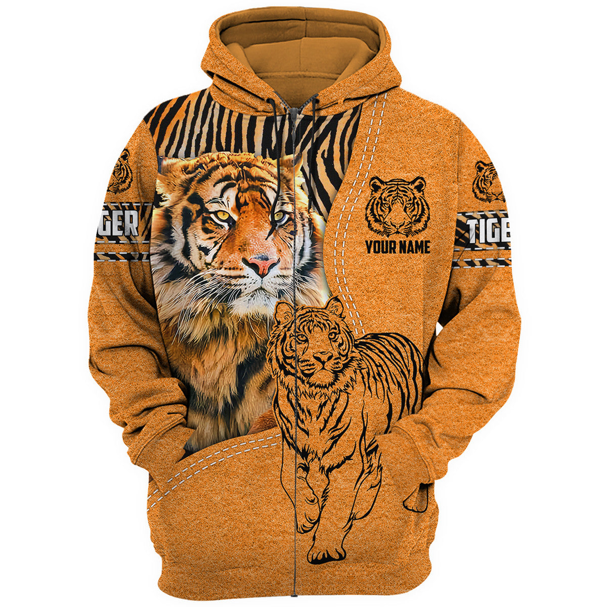 Personalized Name Cool Tiger S1 All Over Printed Unisex Shirt S260905