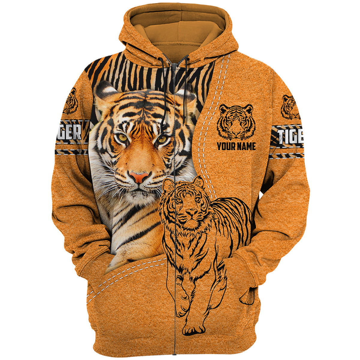 Personalized Name Cool Tiger S2 All Over Printed Unisex Shirt S260906