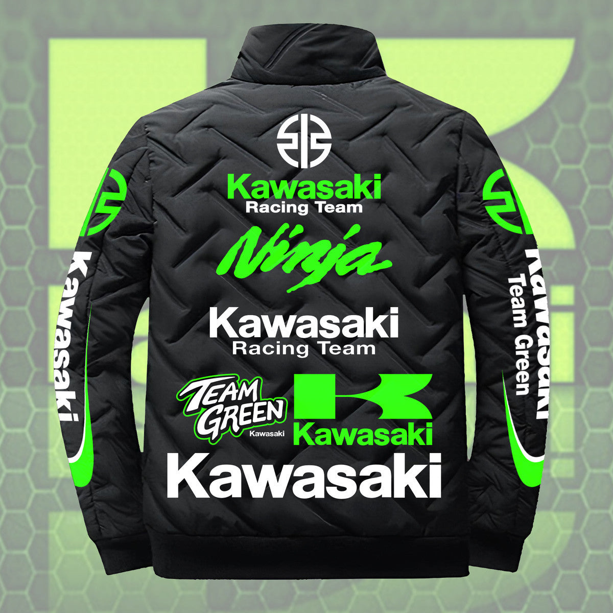 Kw Team Green Puffer Jacket S241005