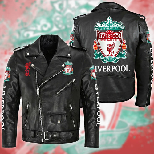 Liverpool Zipper Vintage Leather Jacket S010202