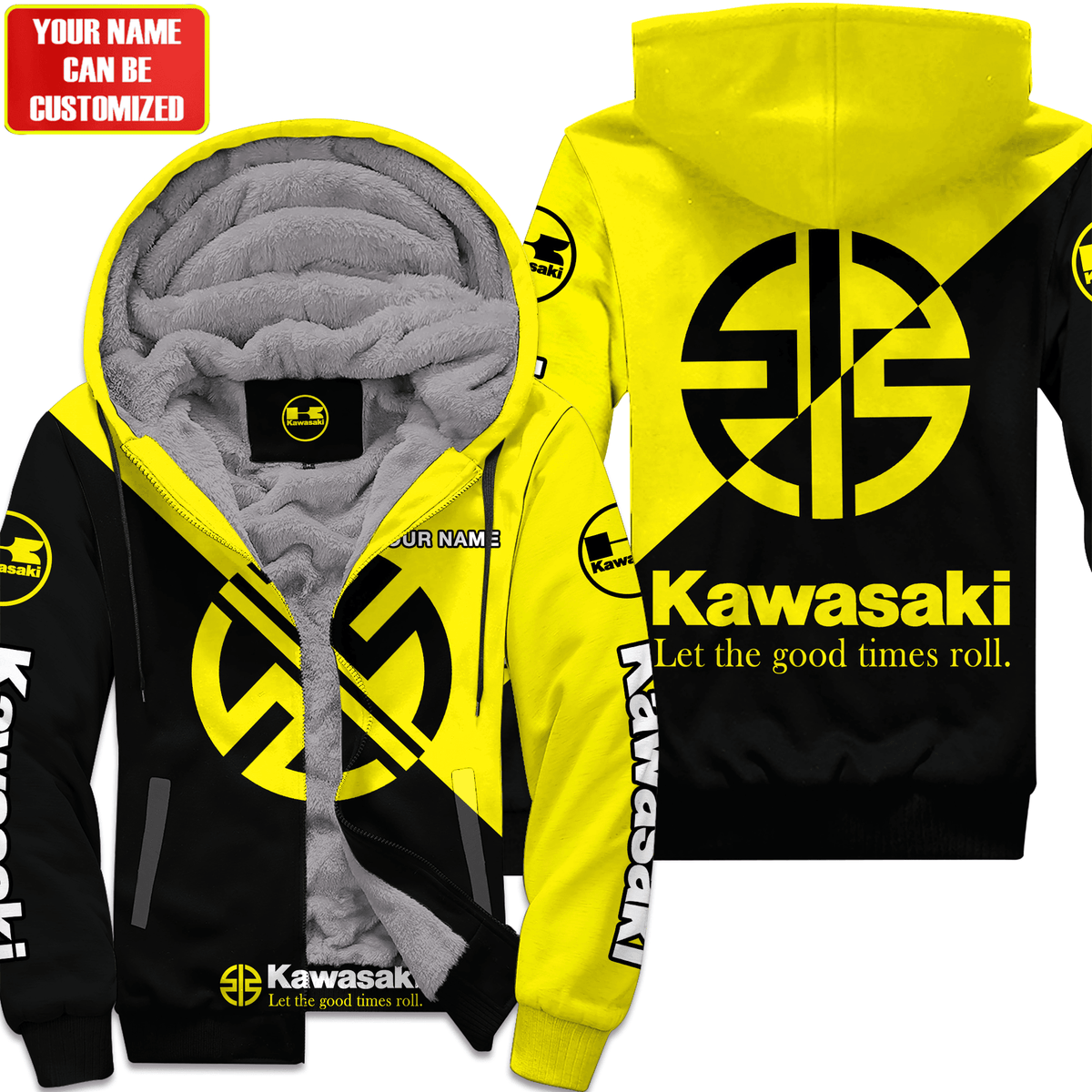 Personalized KW Fleece 3D All Over Printed Unisex Shirt Yellow Version P220202