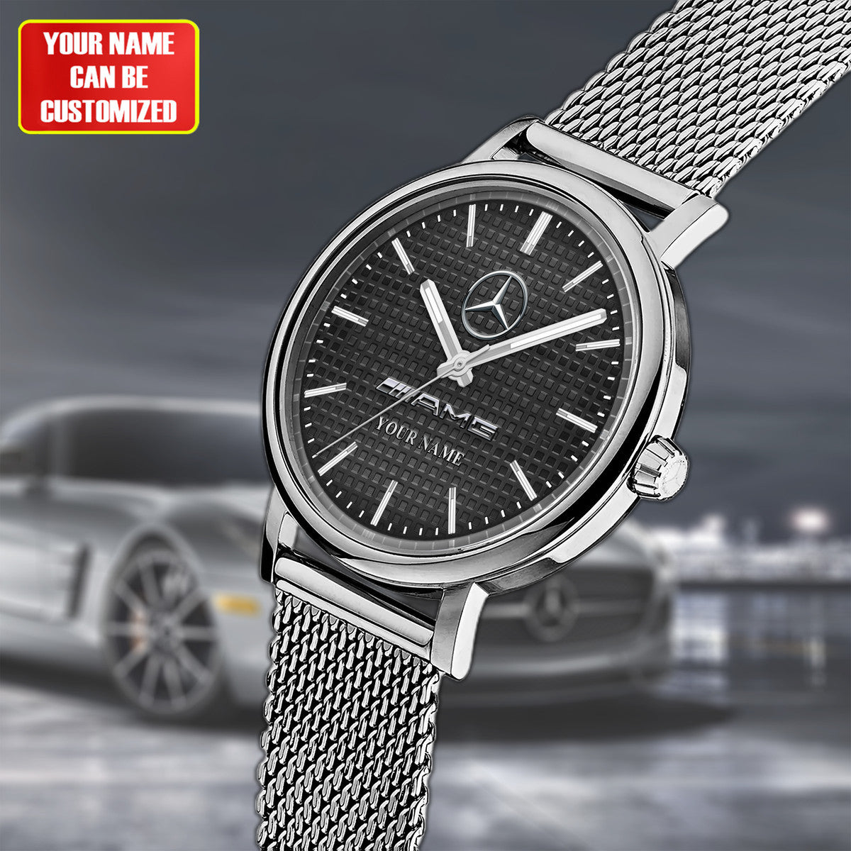 Personalized Merc AMG Stainless Steel Watch Men Women Q140303