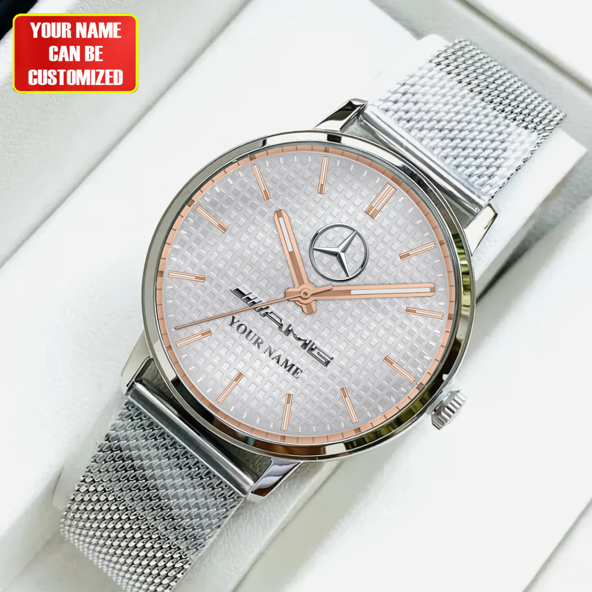 Personalized Merc AMG Stainless Steel Watch Men Women Q140303