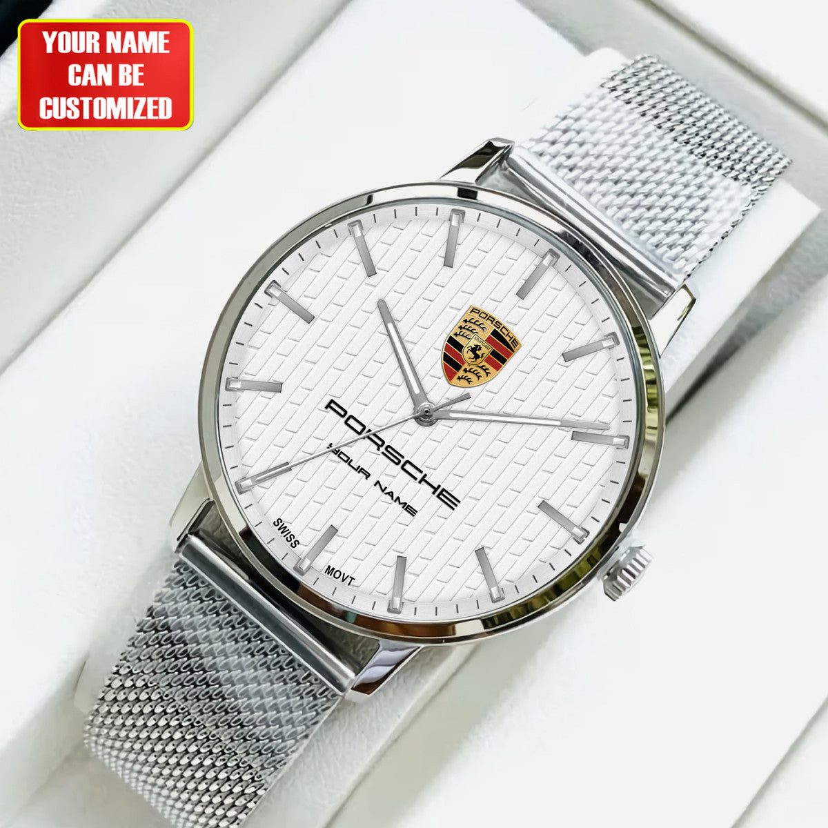 Personalized Pors Stainless Steel Watch Men Women P130301