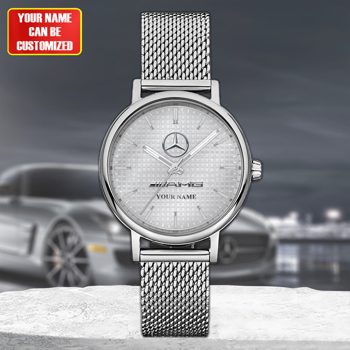 Personalized Merc AMG Stainless Steel Watch Men Women Q140303