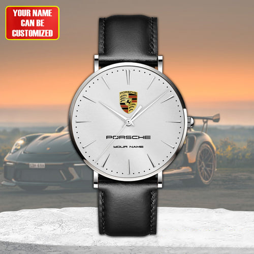 Personalized Pors Luxury Quartz Leather Watch P030402
