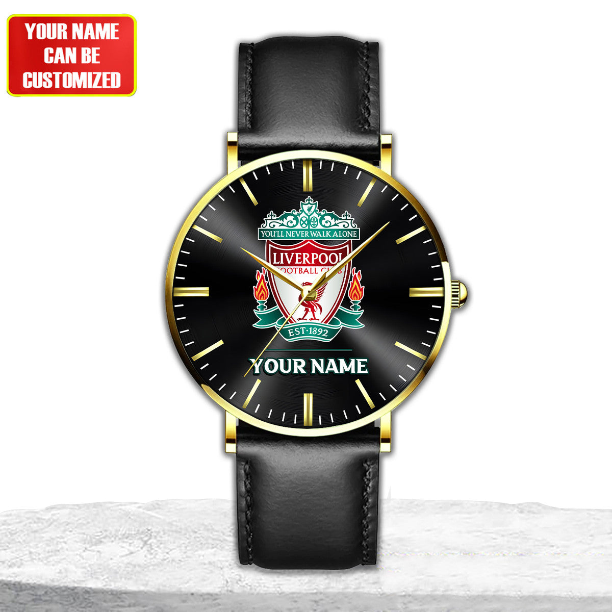 Personalized Liverpool Quartz Leather Watch Q100407