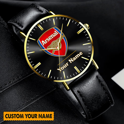 Personalized ASN Quartz Leather Watch Q100409