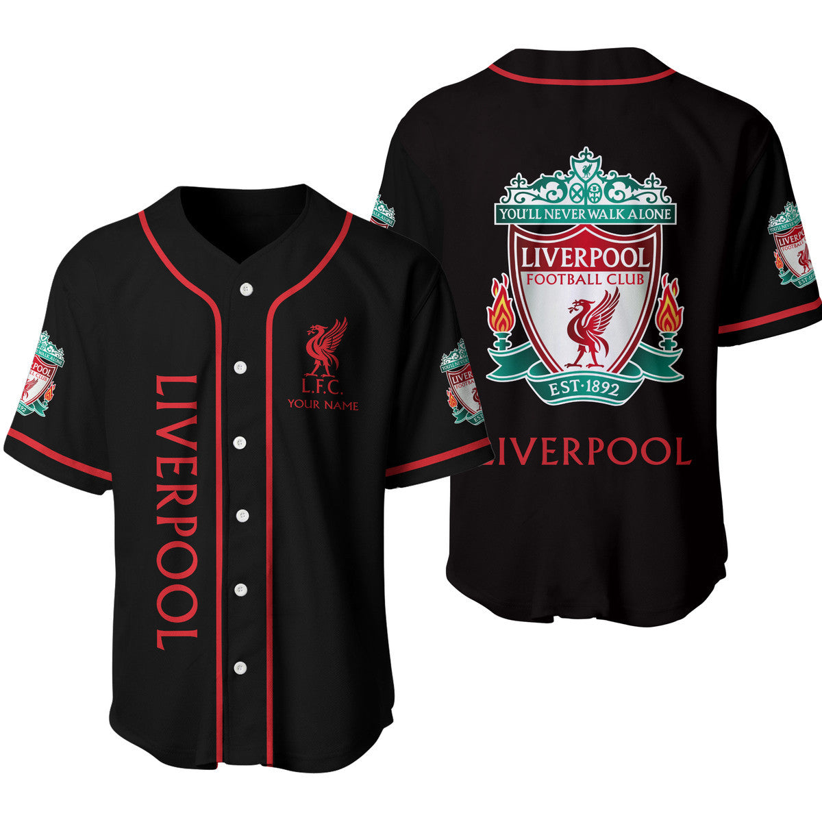 Personalized Liverpool - Baseball Jersey Shirt 3D S100408