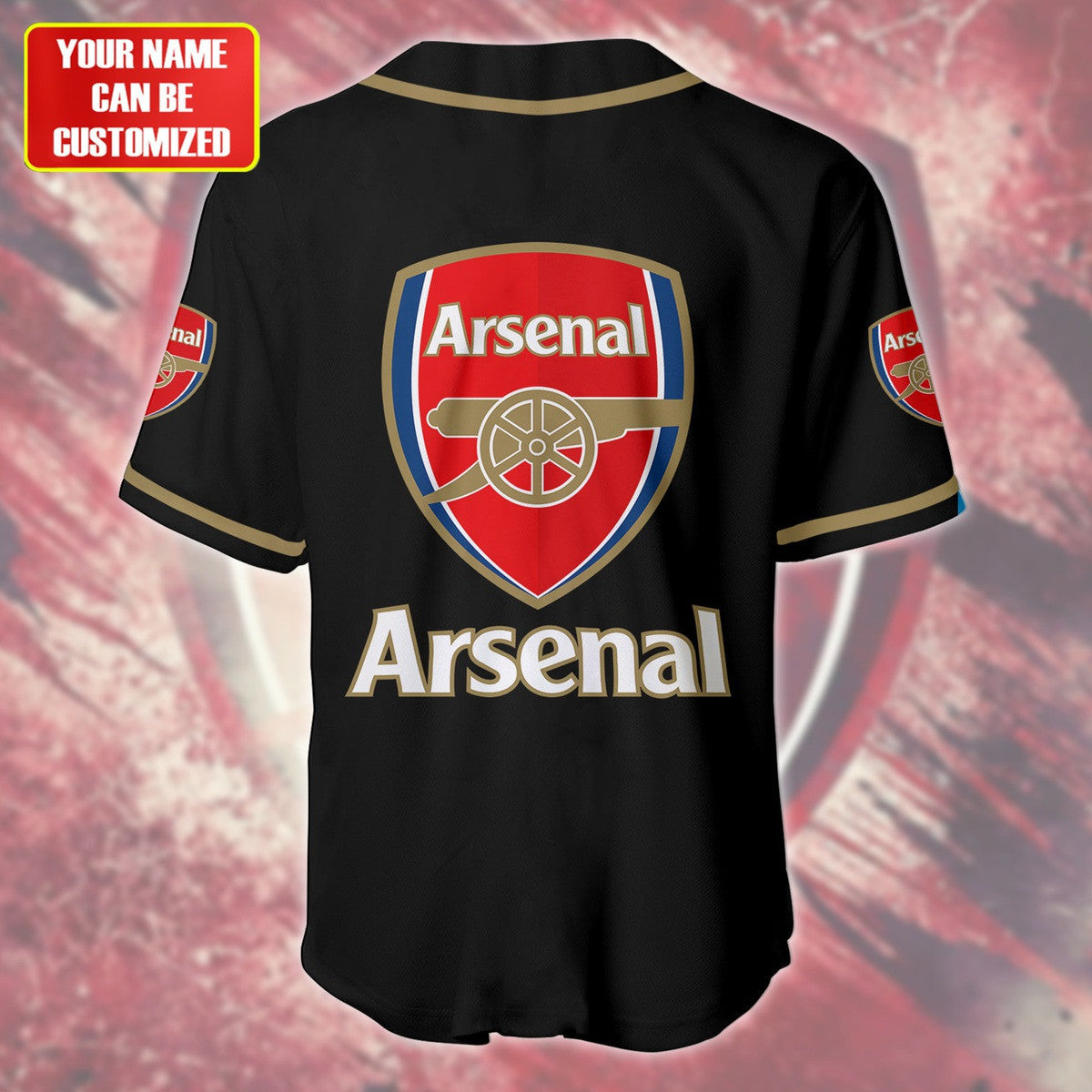 Personalized Arsenal - Baseball Jersey Shirt 3D S120407