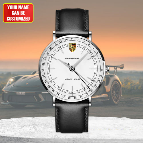 Personalized Pors Classic Quartz Leather Watch P150401