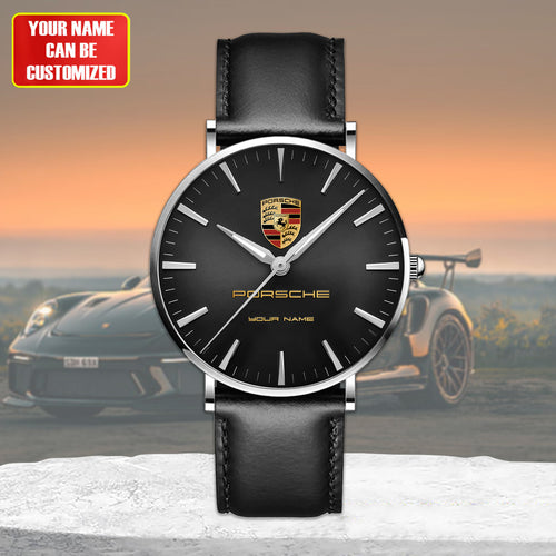 Personalized Pors Luxury Quartz Leather Watch QB220406