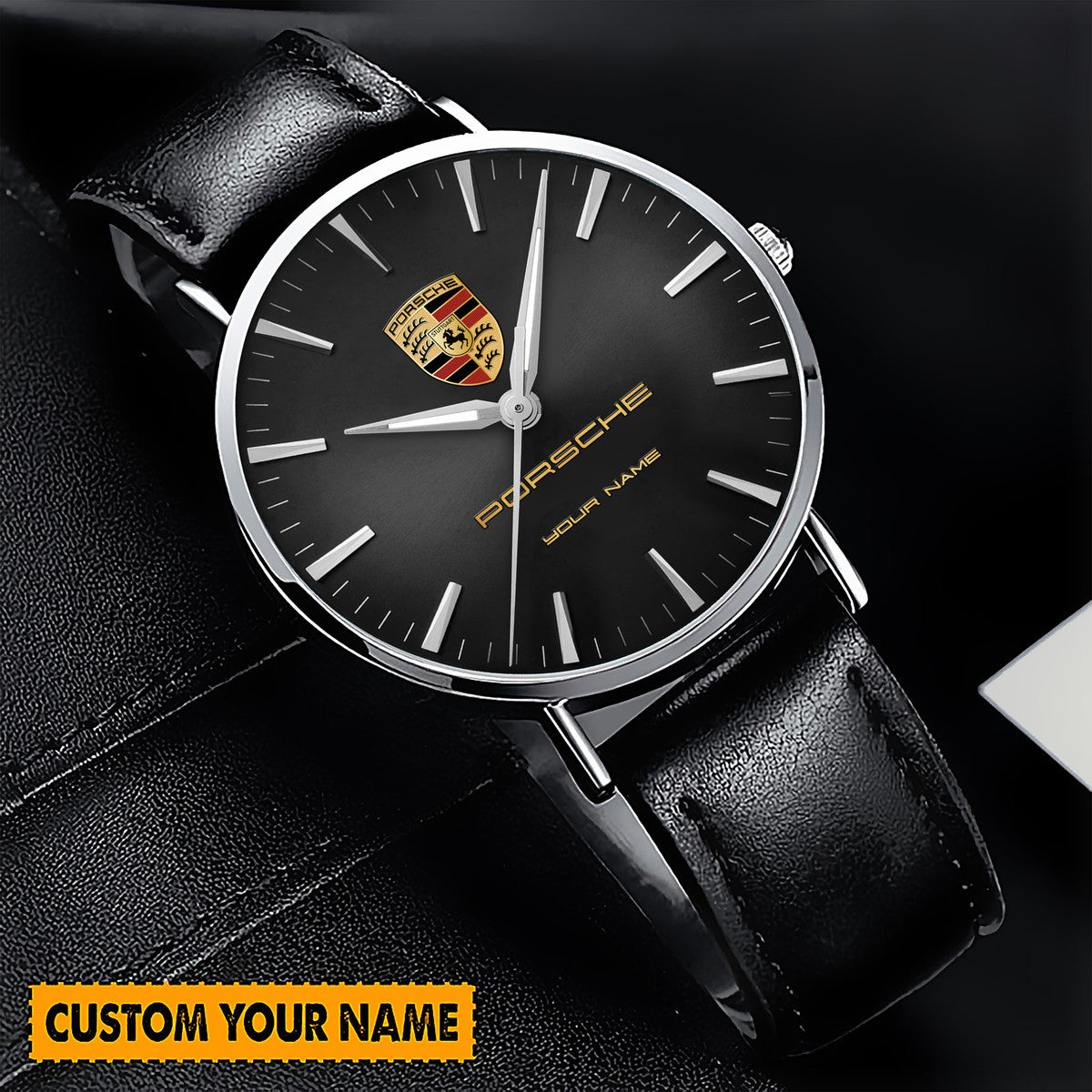 Personalized Pors Luxury Quartz Leather Watch QB220406