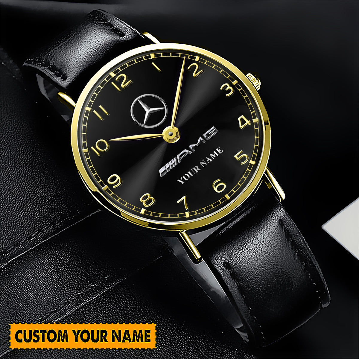 Personalized Merc - AMG Luxury Quartz Leather Watch QB240403