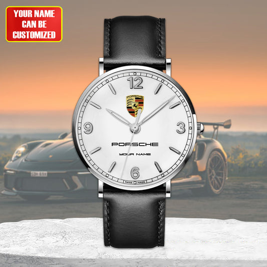 Personalized Pors Luxury Quartz Leather Watch P270401